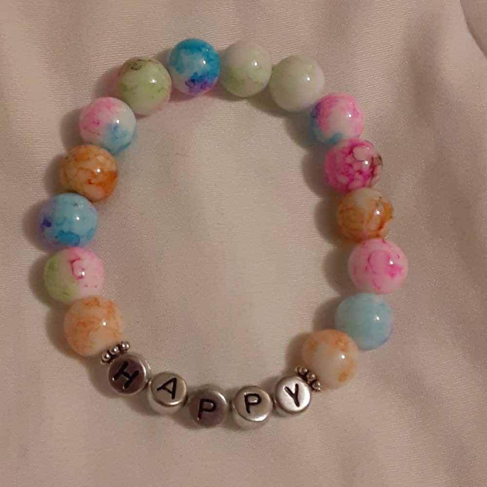 Handcrafted stretch bracelet